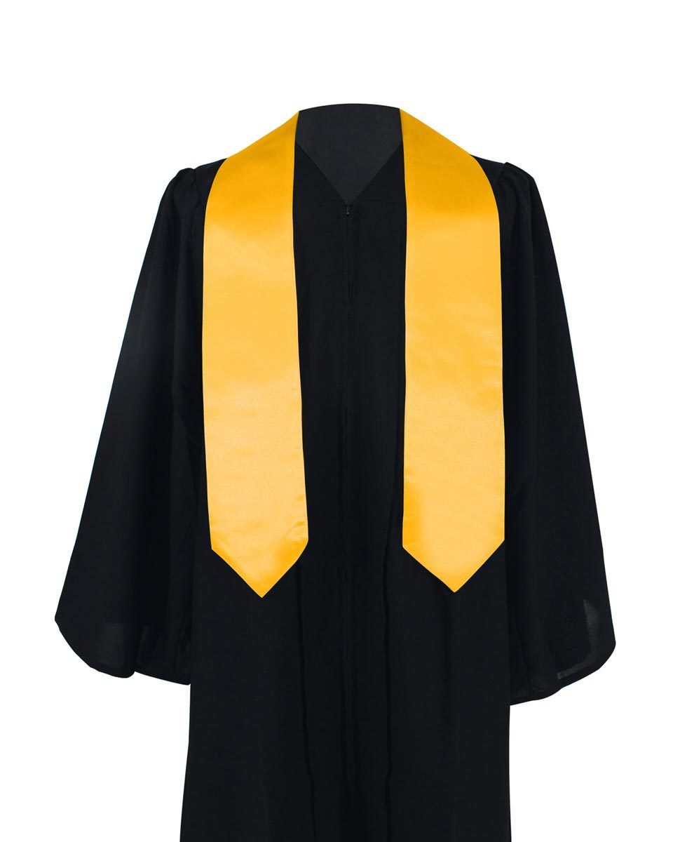 High Quality White Plain sublimation Graduation Stole sash length 60 Inch or 72 Inch