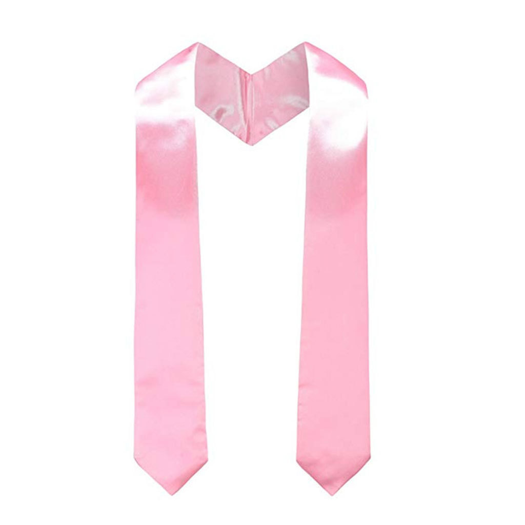 Graduation stole blank sublimation White Plain Sublimation White 60 Or 72 Inch Sublimation Graduation Stole Sash Length