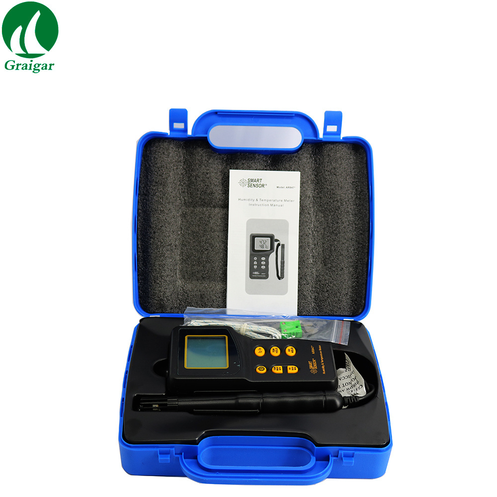 AR847+ Humidity and Temperature Meter ,hygrometer, Hytro-thermometer, thermo-hygrometers, Psychrometer,