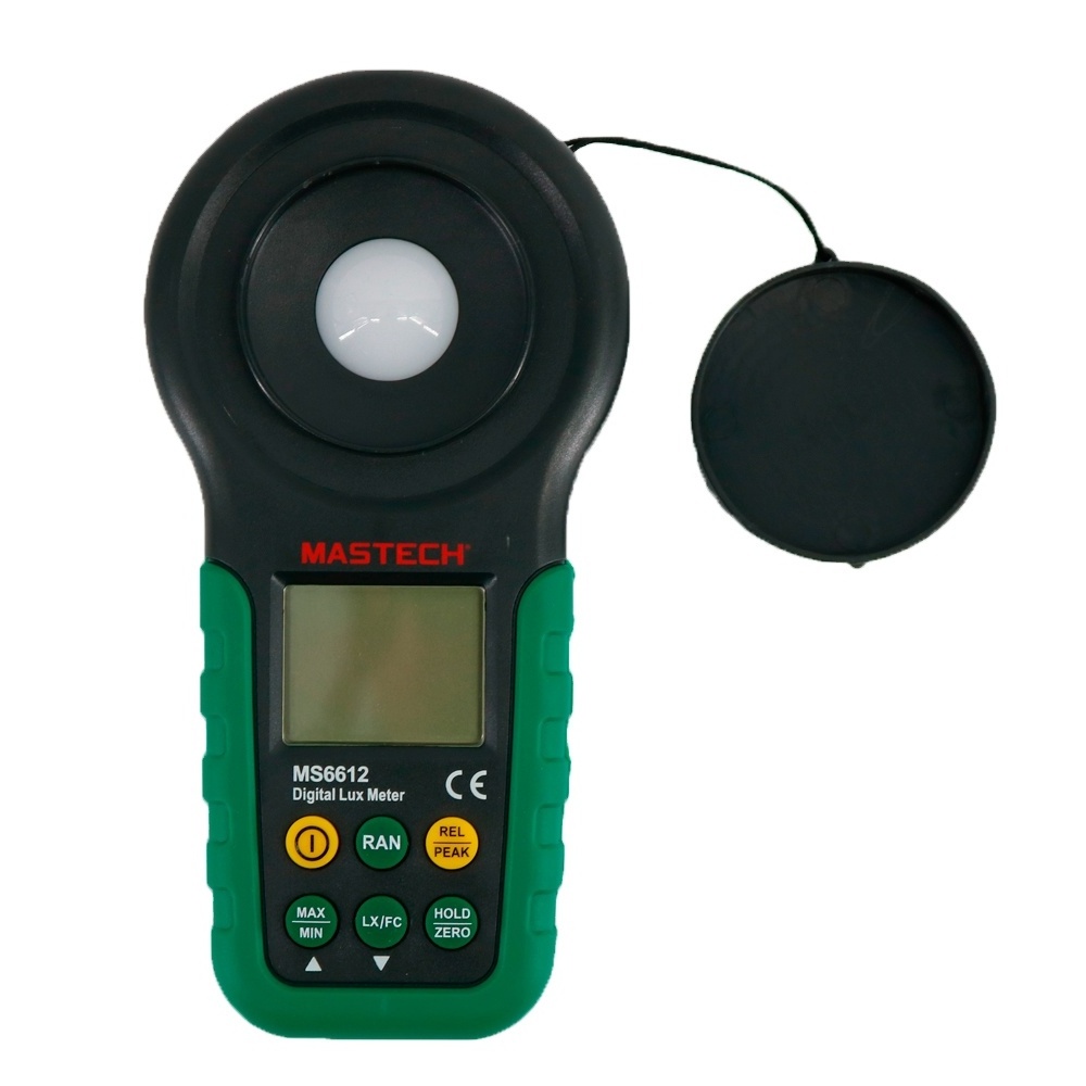 MasTech Digital Display Multimeter MS6612 Digital Lux Meter Multi-functional Light Meter Measurement Range 0.00-200000 Lux