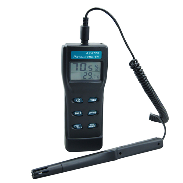 AZ8723 Hygrometer Psychrometer Humidity Meter Dew Point Meter