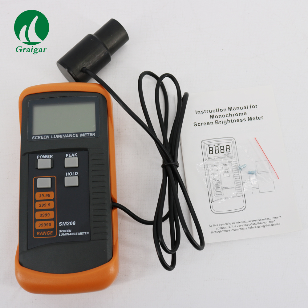 SM208 Digital Screen Brightness Meter LED Display Lightness Tester