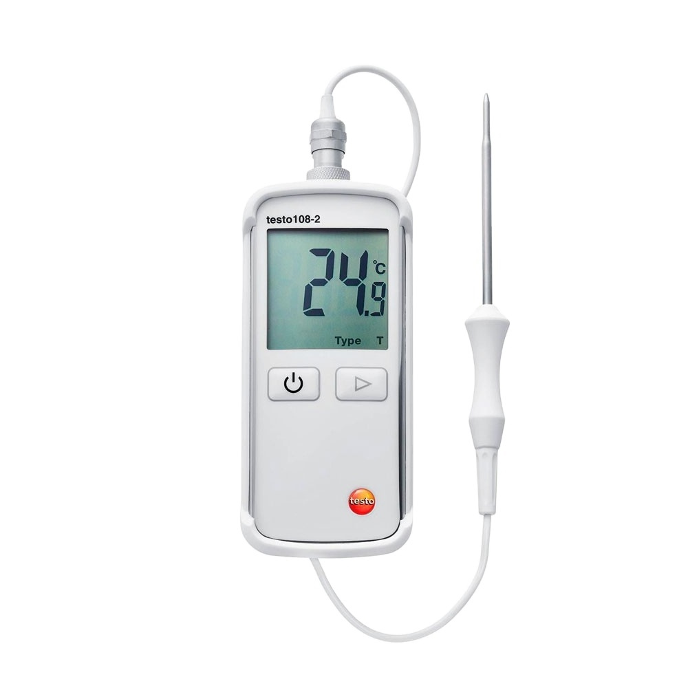 Testo108-2 Temperature Measuring Instrument with Lockable Probe Digital Food Thermometer  Range -50 to +300 (0563 1082)