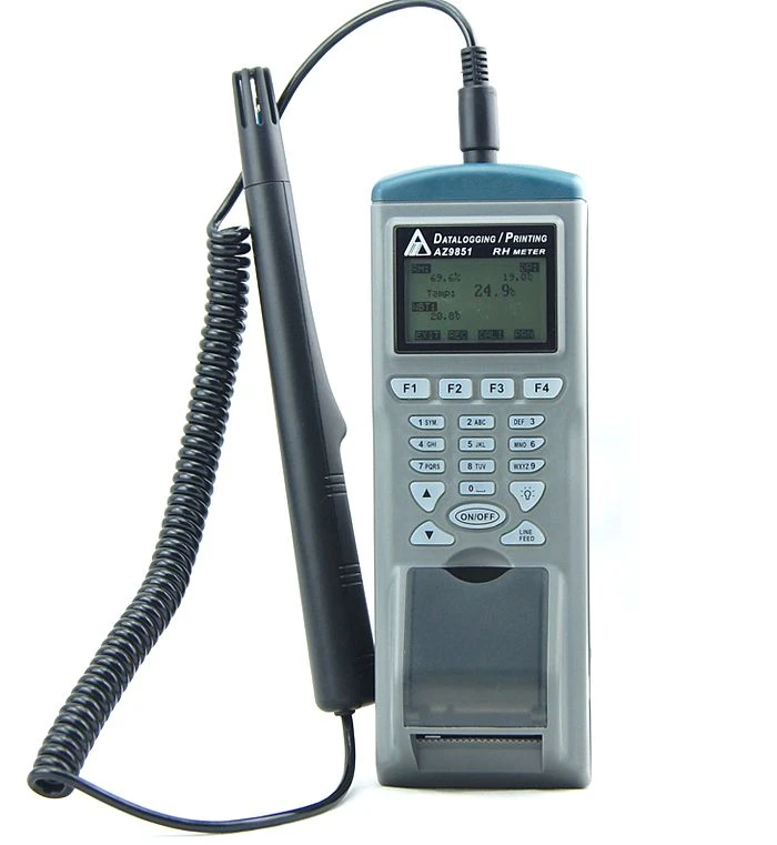 AZ9851 Digital Thermometer Psychrometer Data Logger with Printer Humidity and Temperature Tester -20~50C