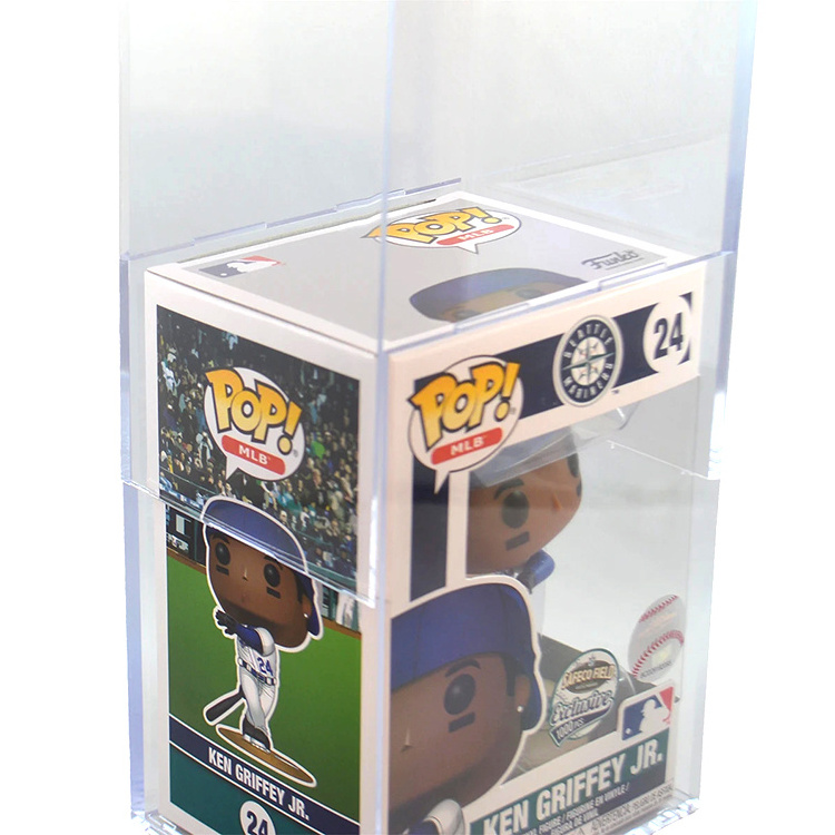 Mold Injection Vinyl Pop Figure Box Clear Hard Acrylic Pop Protective Case Sturdy Funko Pop Protector With Custom Packaging