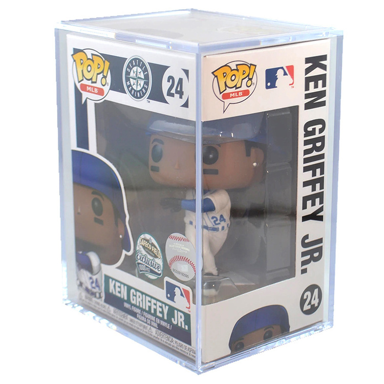 Mold Injection Vinyl Pop Figure Box Clear Hard Acrylic Pop Protective Case Sturdy Funko Pop Protector With Custom Packaging