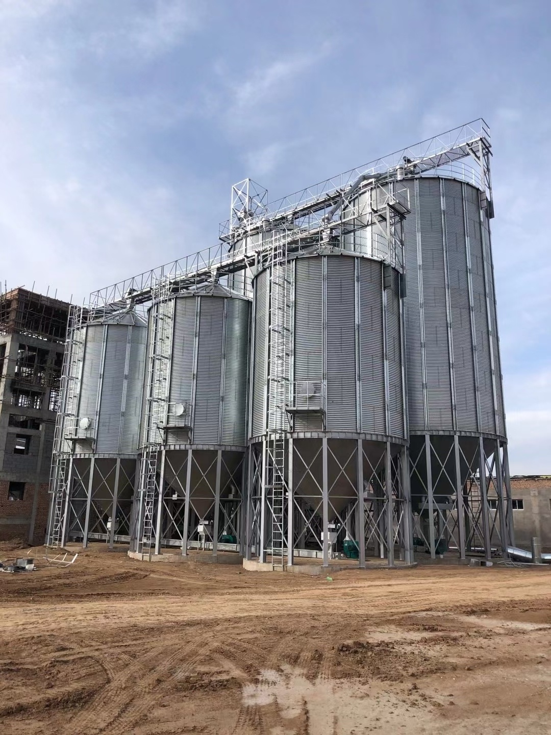 500 1000 2000Ton Large Grain Silo Corn Seed Storage Silo Bins Steel Grain Storage Silo