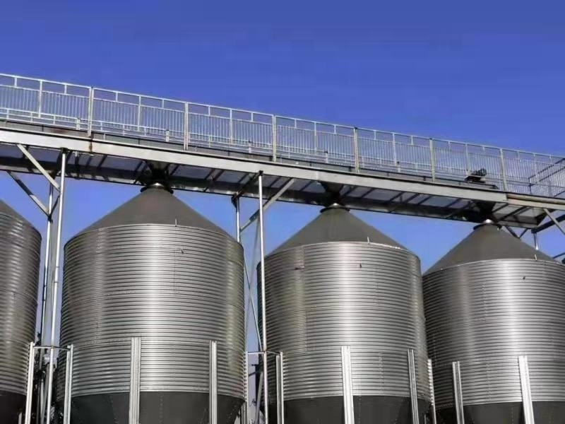 High Quality Small Grain Silo Pig Chicken Animal Husbandry Galvanized Steel Silo For Grain Storage