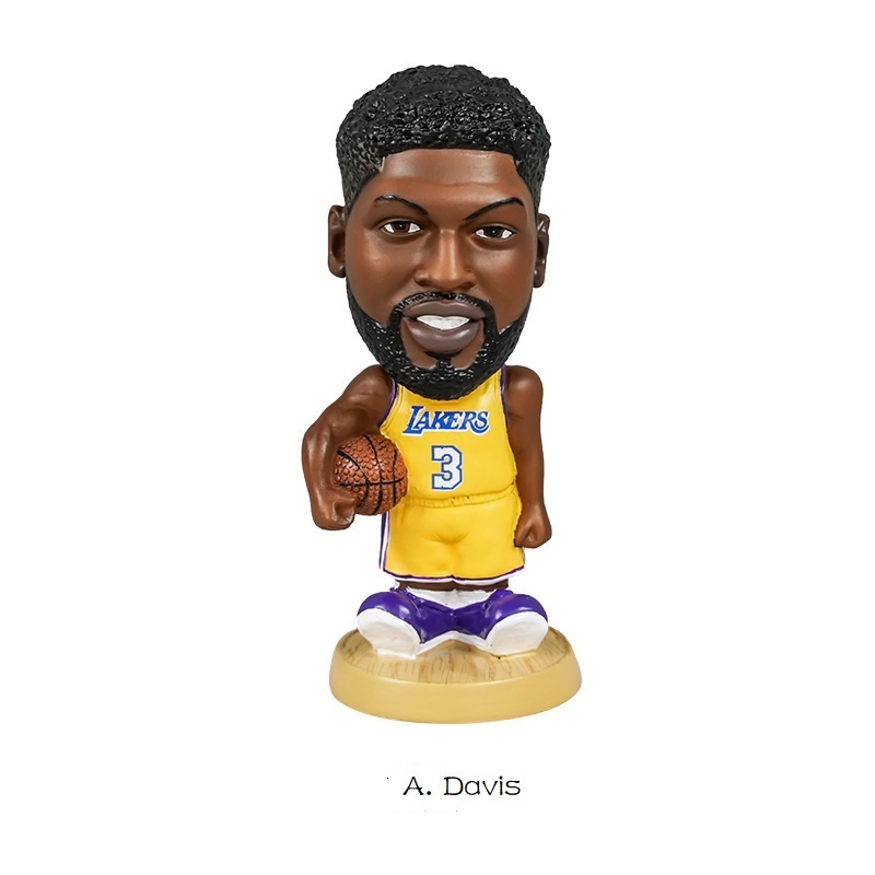 Bobble Shaking head doll NBA basketball star Kobe Bryant hand-made model 10CM car decoration resin handicraft customization