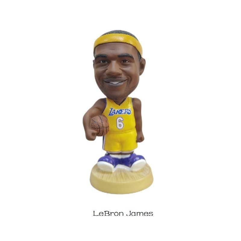 Bobble Shaking head doll NBA basketball star Kobe Bryant hand-made model 10CM car decoration resin handicraft customization