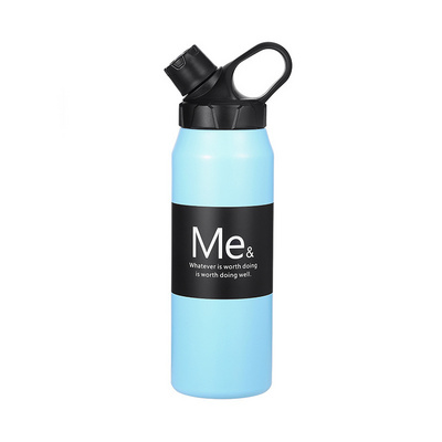 eco friendly sport stainless steel insulated thermos cycling drinking water bottles tumbler with custom logo gym bulk