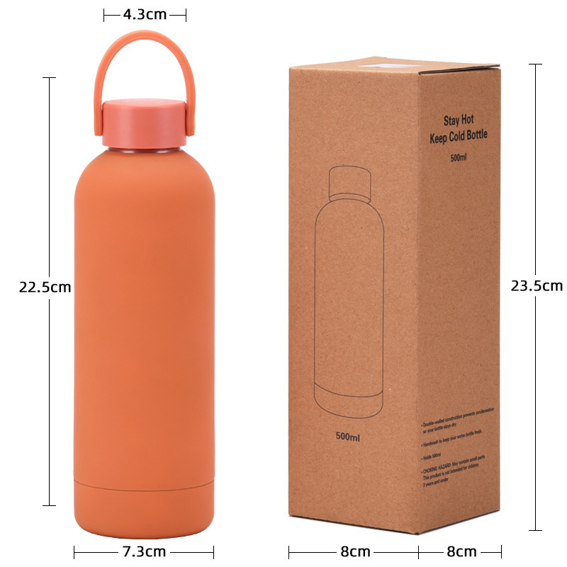 Custom Logo 350ml 500ml 750ml 1000ml Narrow Mouth Thermal Bottle Double Wall Vacuum Insulated Stainless Steel Hot Water Bottle