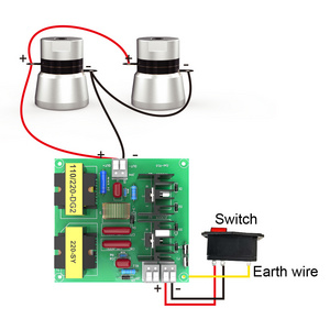 100W 2 Pieces Piezoelectric Transducer Ultrasonic Transducer Driver Circuit 40KHz 200V