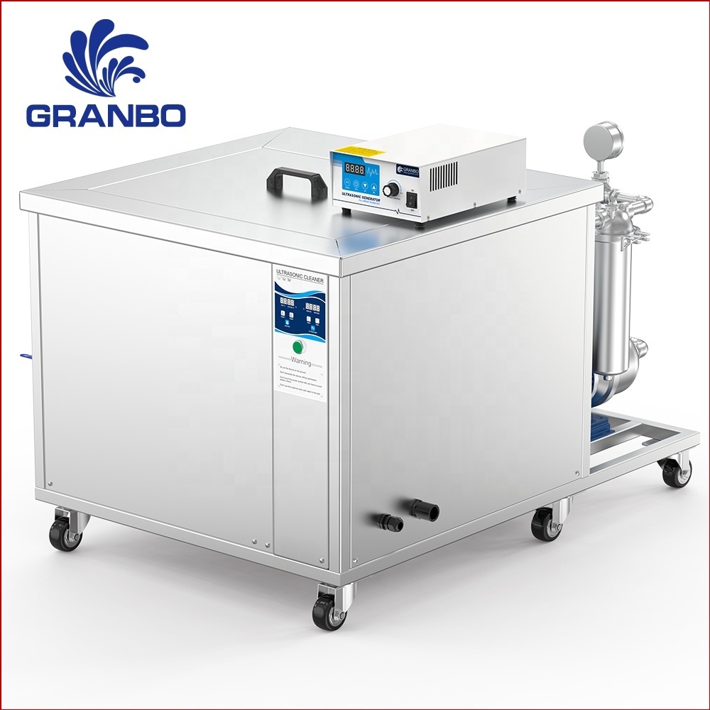 45L to 960L Industrial Ultrasonic Cleaner with Filter Recycle System Auto Parts Engine Block Oil Rust Removal Cleaning Machine