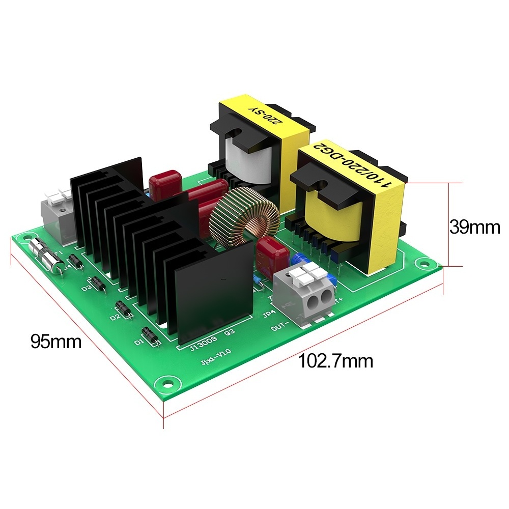 100W 2 Pieces Piezoelectric Transducer Ultrasonic Transducer Driver Circuit 40KHz 200V