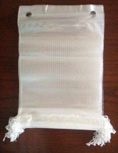 Biodegradable & Compostable Cellophane Wicket Micro perforated bread bag with cotton drawstrings