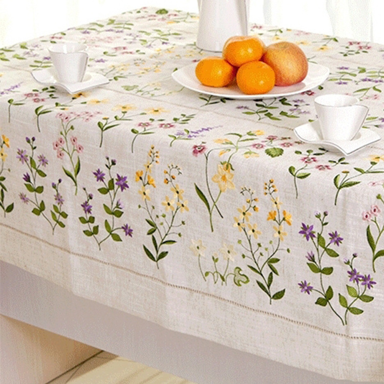 Custom size round cotton banquet wedding table cloth tablecloth