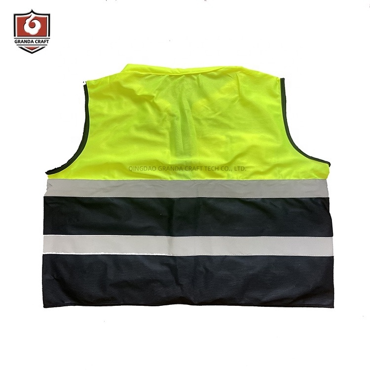 High Visibility Construction Security Uniform Chaleco de Seguridad Polyester Reflector Vest