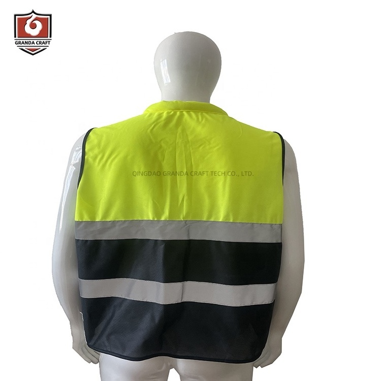 High Visibility Construction Security Uniform Chaleco de Seguridad Polyester Reflector Vest