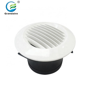 Air Conditioning Ceiling Circular Air Outlet Round Vent Louver Outlet Ventilation Plastic Covers Exhaust Return Linear Grilles