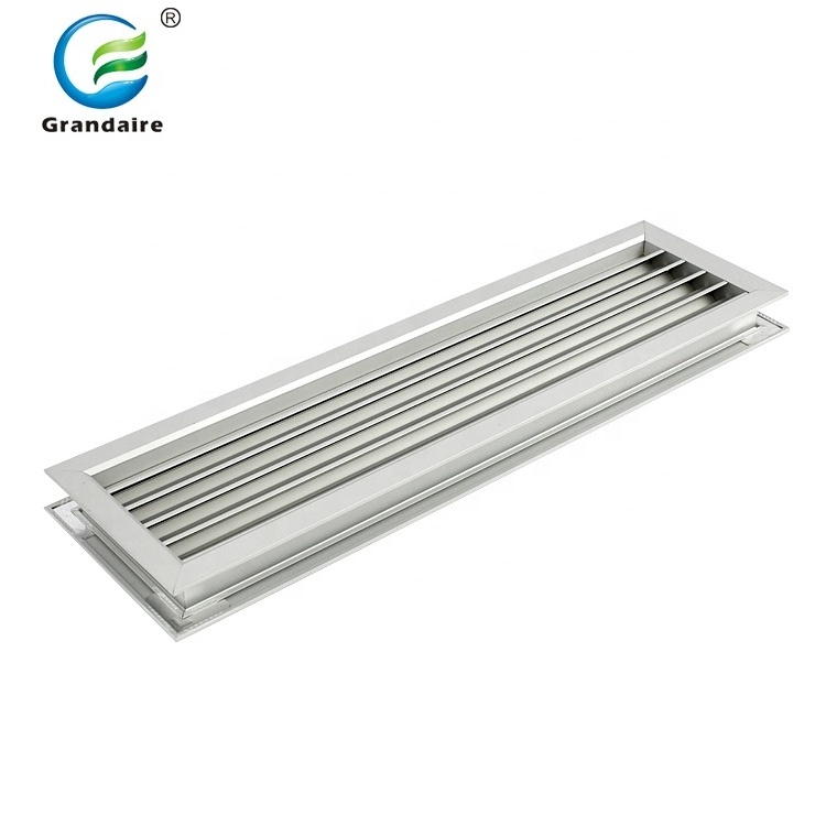 Ventilation Natural Anodized Aluminum Door Relief Return Air Vent Grille for Hvac System