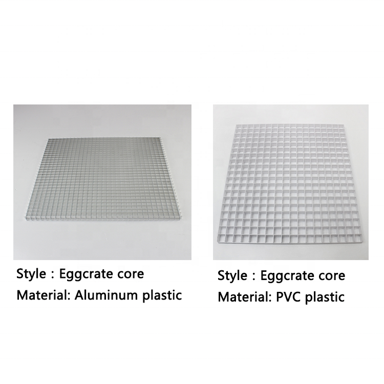 HVAC System Mill Finish Aluminum Egg Crate Core Ceiling Lighting EggCrate Panel Sheet for Air Conditioning