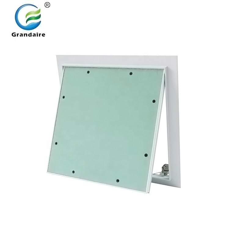 Moisture resistant flush hvac aluminum frame removable ceiling drywall access panel hatch door with spring hook and gypsum board