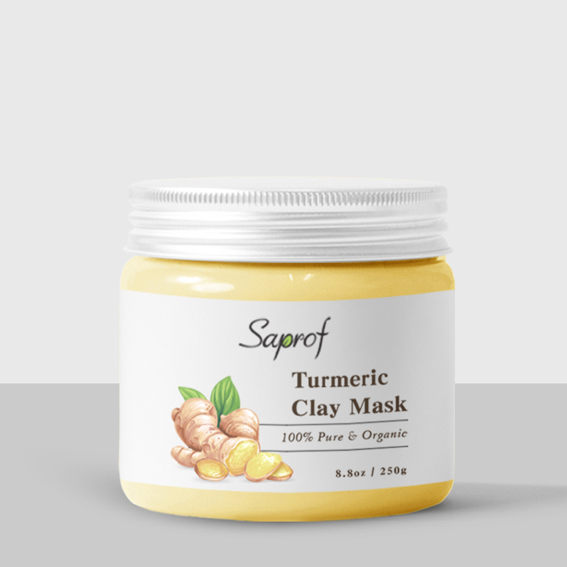 Female Natural Skin Care Brightens Repairs Anti-Aging Healing Turmeric Clay Mud  For Face