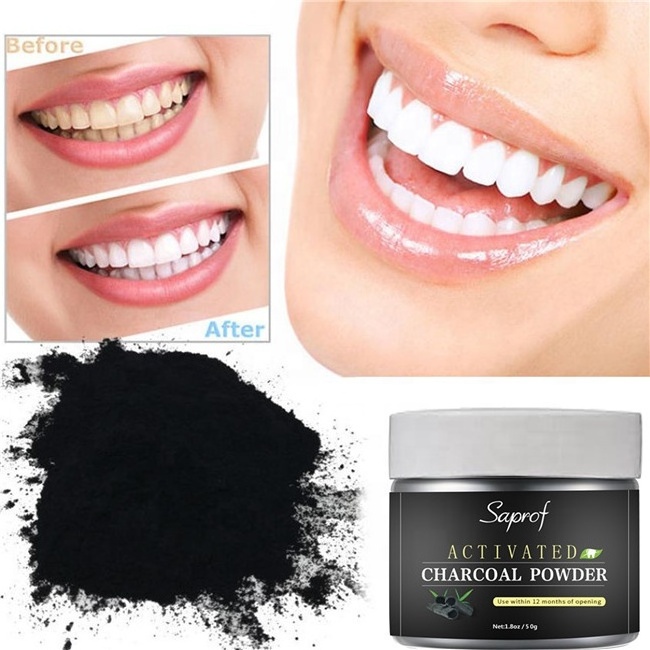 Healthy Tooth Whitener Solution Coconut Activated Bamboo Charcoal Teeth Whitening Charcoal Powder