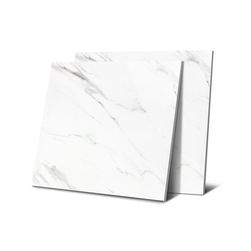 House modern carrara white marble polished glazed ceramic porcelain floor tile for living room and bedroom