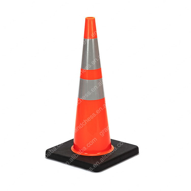 Car Training 70Cm Traffic Cone Pvc Safety Cones