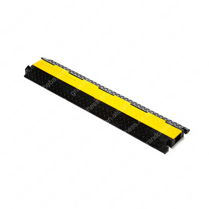 Yellow Jacket 1 Channel Electrical Wire Cable Protector/Rubber Kerb Ramps/Floor Cable Cover