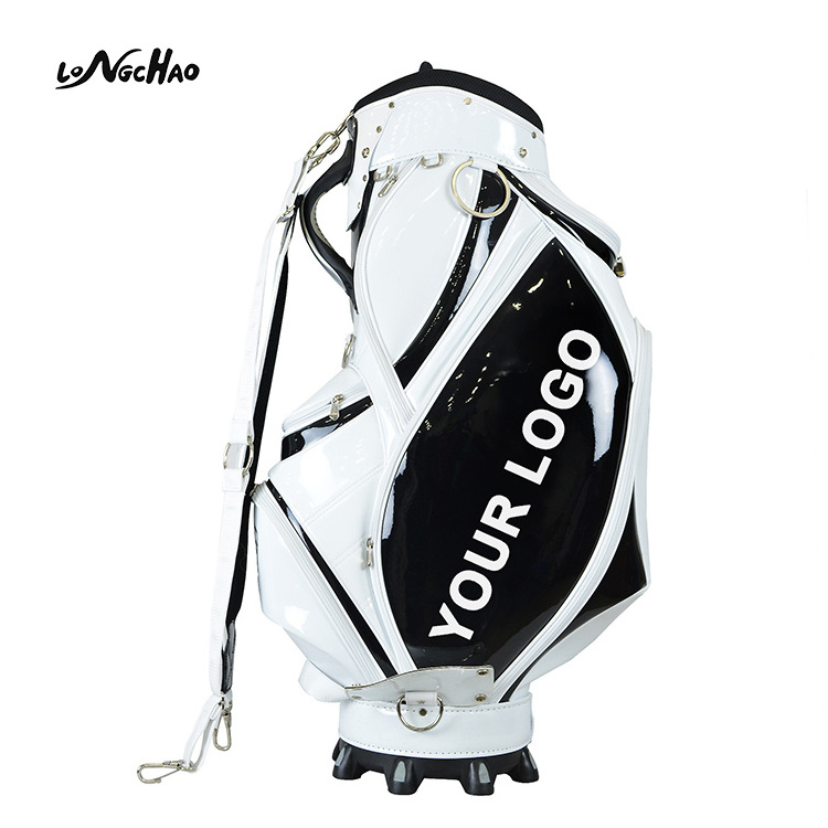 2020 professional high quality custom leather golf staff bag