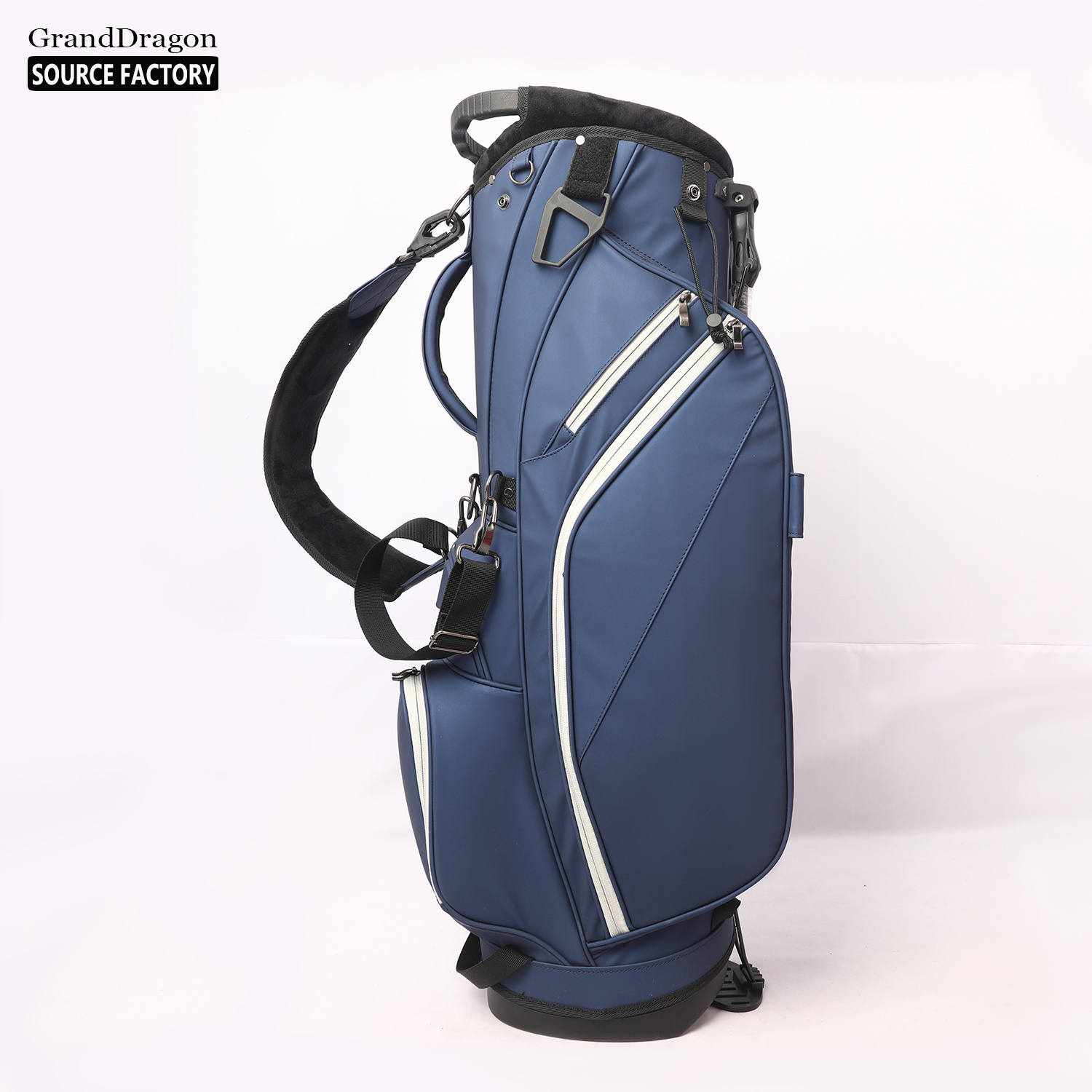 GOLF black blue white  custom leather golf bag lightweight waterproof golf stand bag