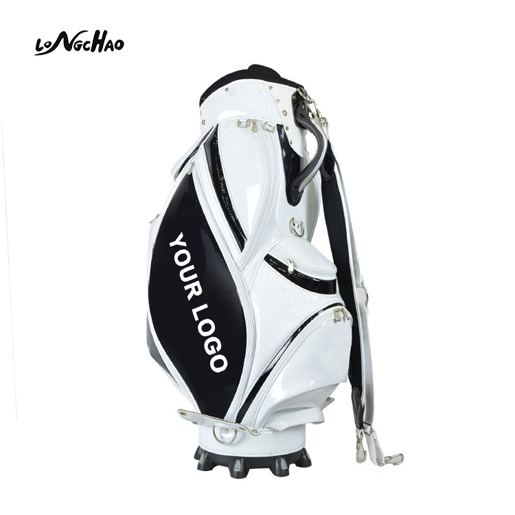 2020 professional high quality custom leather golf staff bag