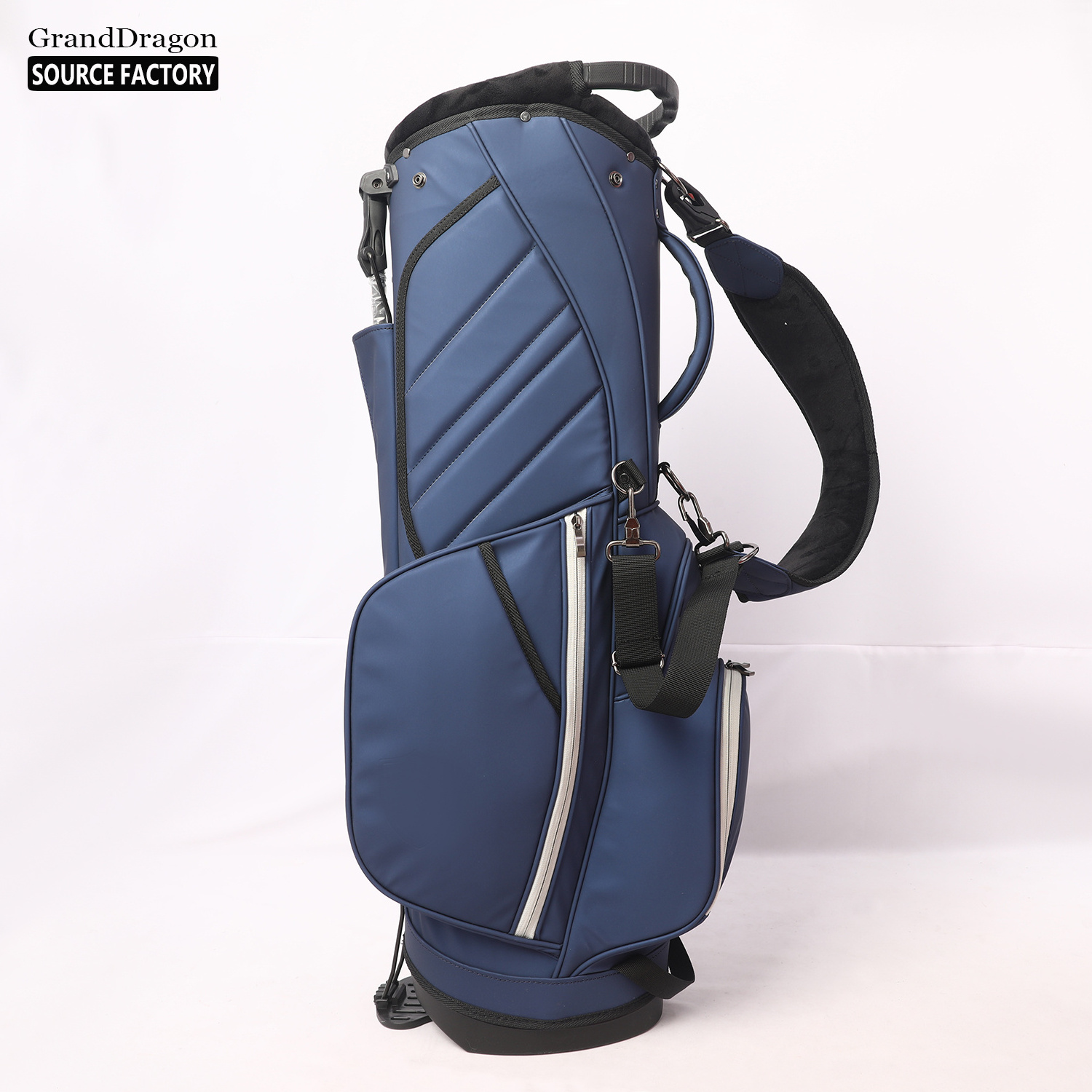 GOLF black blue white  custom leather golf bag lightweight waterproof golf stand bag