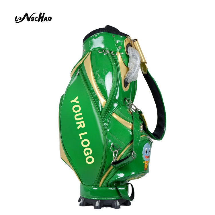 2020 professional high quality custom leather golf staff bag