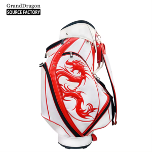 Factory direct portable lightweight carry stand golf bag custom waterproof  Leather with Side Pockets pencil golf bags