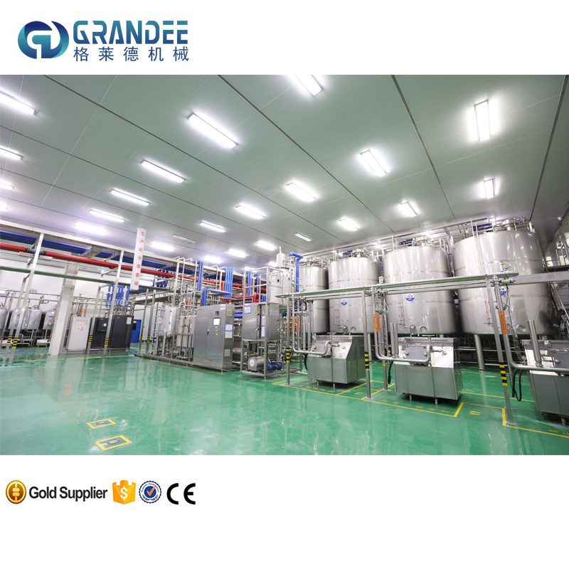 Automatic Dairy Yogurt Process Equipment Oat Milk Mixing Machine Production Line