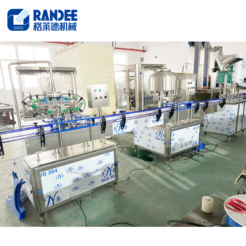 Automatic linear type 1000BPH plastic bottle pure water filling machine/capping machine