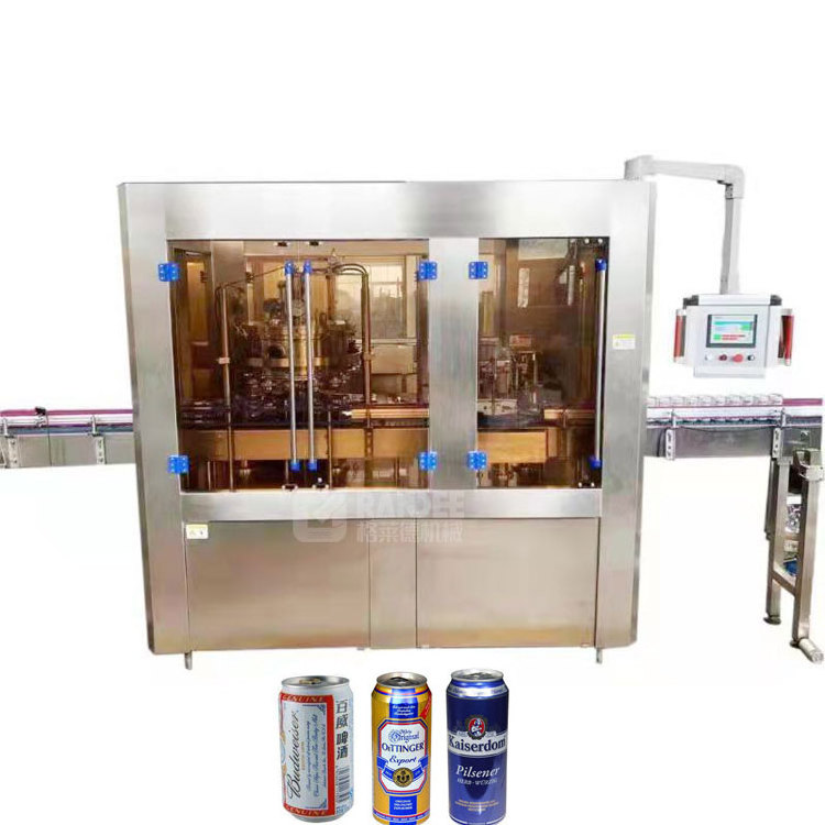 Automatic soda drink / beer aluminum can filler and sealer machine