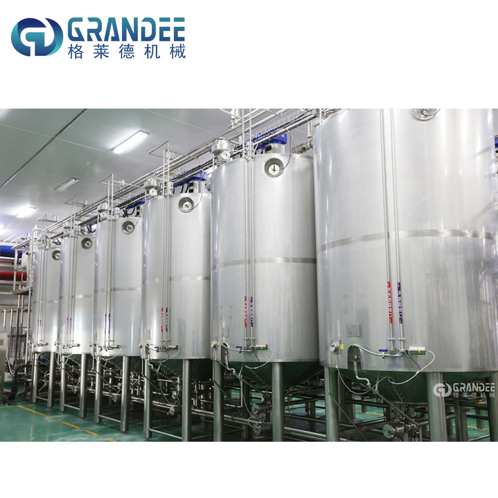 Automatic orange juice processing plant yogurt milk mixing machine production line