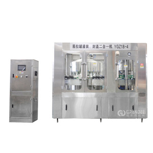 Full Automatic Aluminum Tin Making Canning Sealing Machine Can Beverage Filling Machine