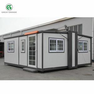 Grande cheap price portable extendable container home 20ft  prefab homes expandable container house for sale