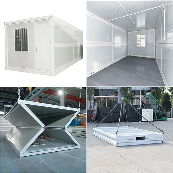 Fast Assemble Foldable Container House Portable Folding Container House For Living Office With Door Window Factory Provide