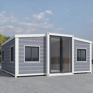 Prefabricated Portable Home luxury 2 bedroom extendable container house with custom  folding prefab house for sale