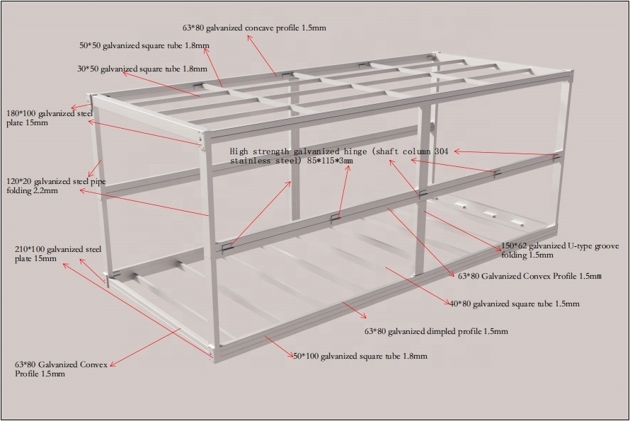 emergency shelter Prefab Modular Homes folding container home for single bed fast assemble foldable house factory price