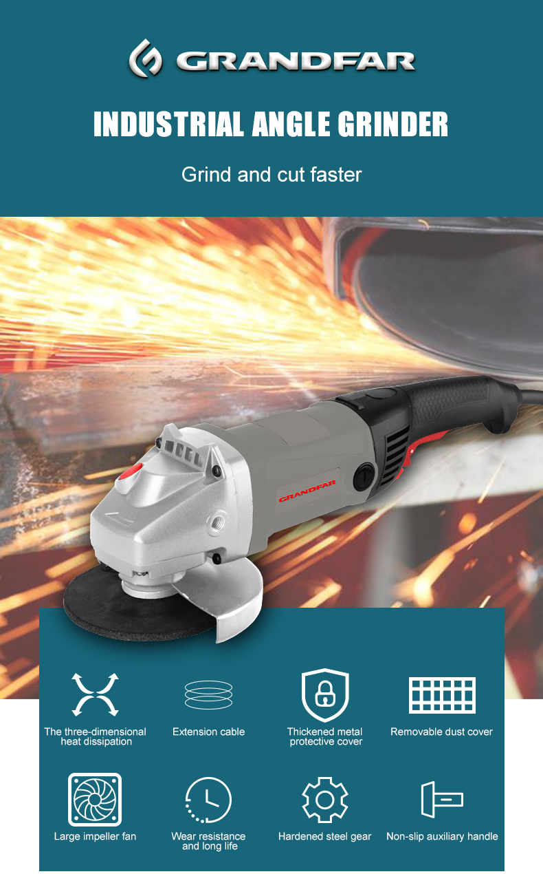 GRANDFAR GWS amoladora angular mini portable electric angle mini grinder 125mm 860w 11000rpm