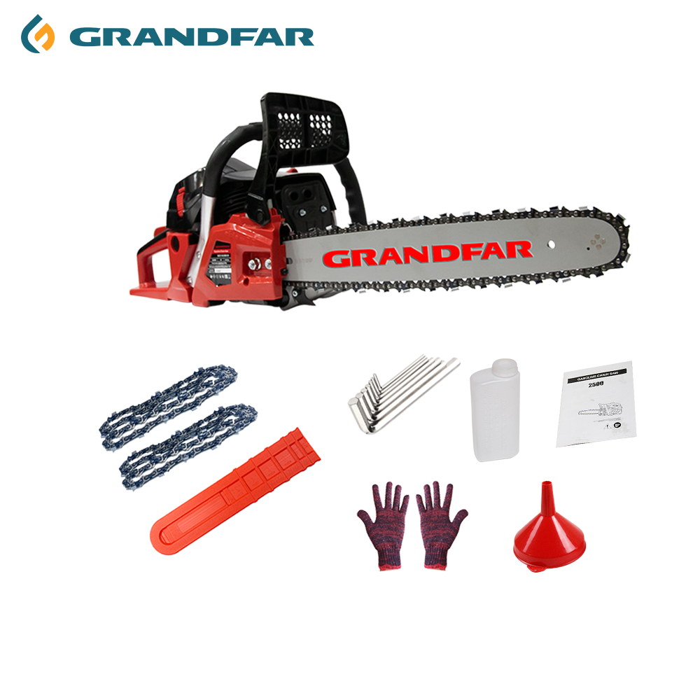 GRANDFAR 8500rpm chainsaw Gasoline petrol 54.5cc pole 2 stroke 18'' inch 2.3KW Chain Saw chain saws