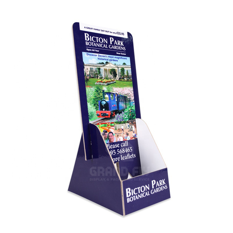 Custom Gift Greeting Card Cardboard Counter Brochure Holders Display Rack Stand Recommended Based on Your Product Easy Assembly